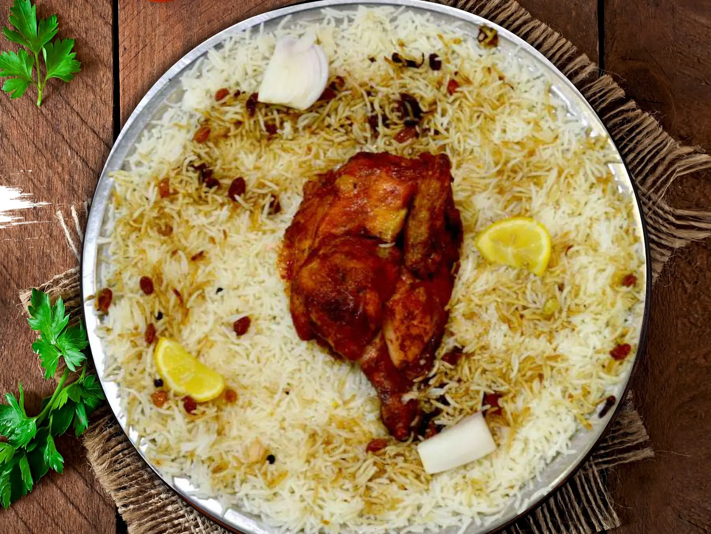 Half Chicken Grilled Shaabi Rice