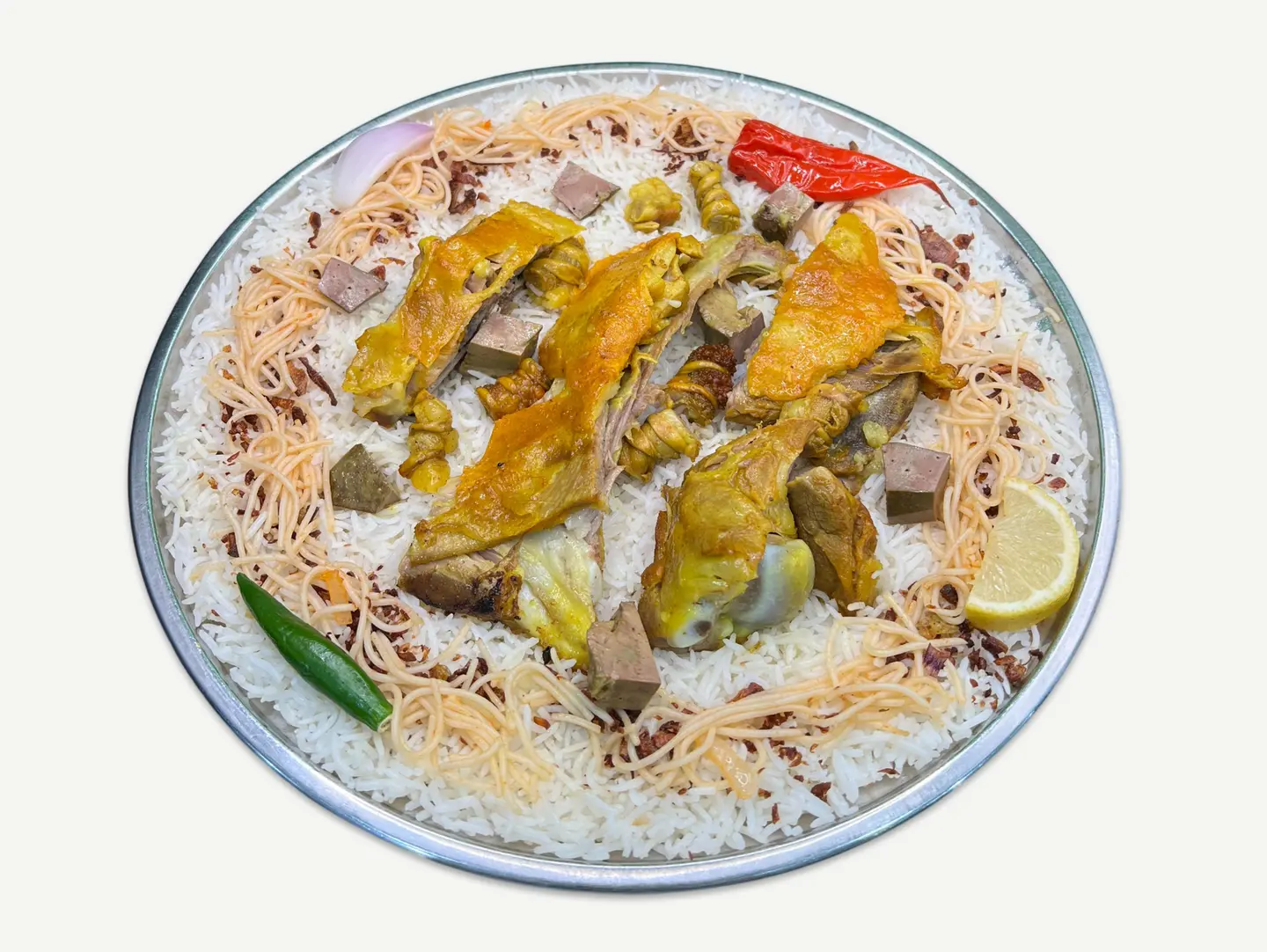 Portion Goat Meat Mandi Shaabi Rice