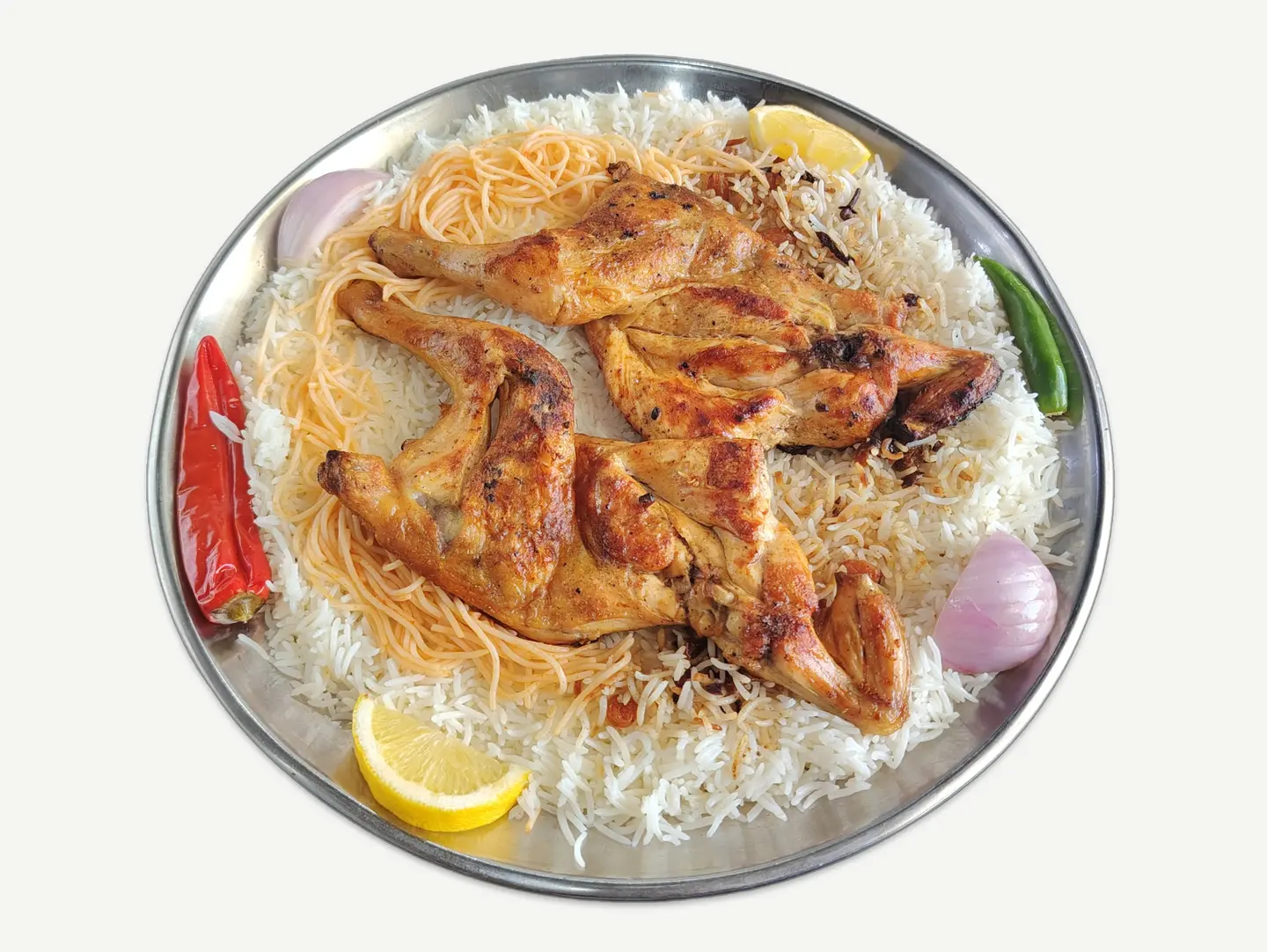 Whole Chicken Madhbi Shaabi Rice