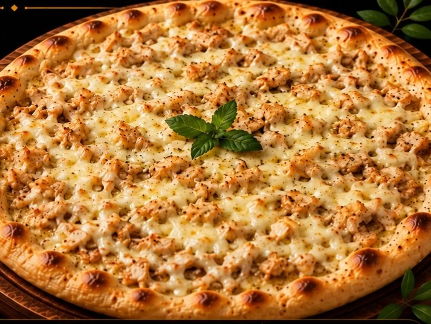 Cheese With Chicken Manakish