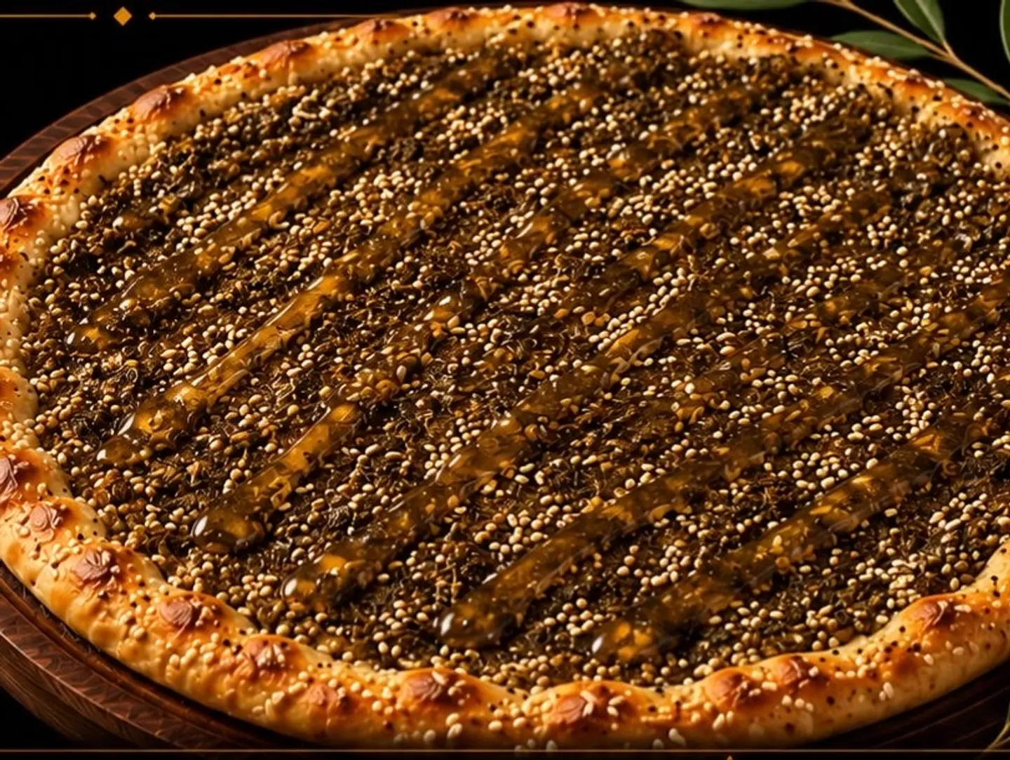 Zatar With Honey Manakish