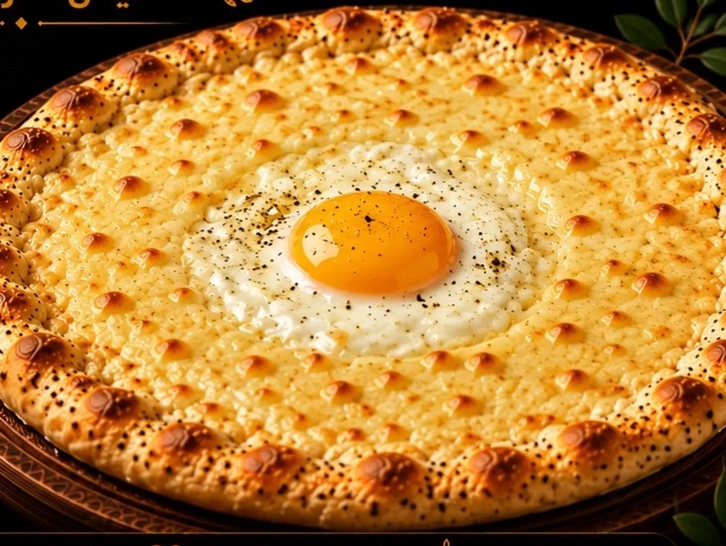 Cheese With Egg Manakish
