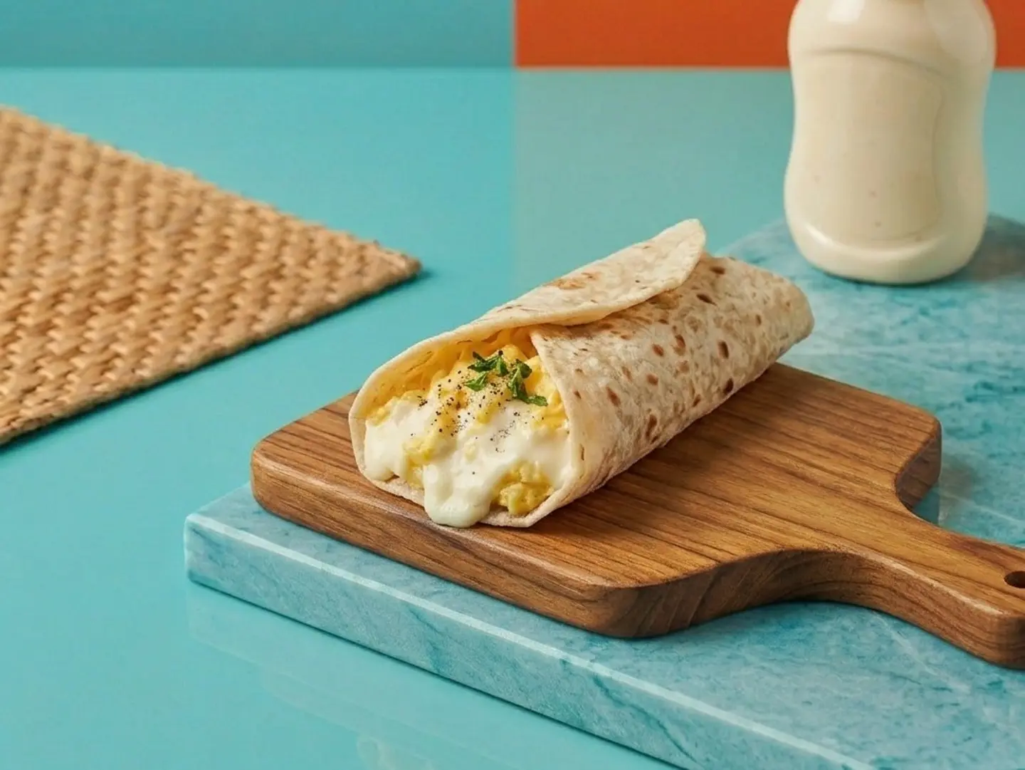 Egg & Cheese Chapati