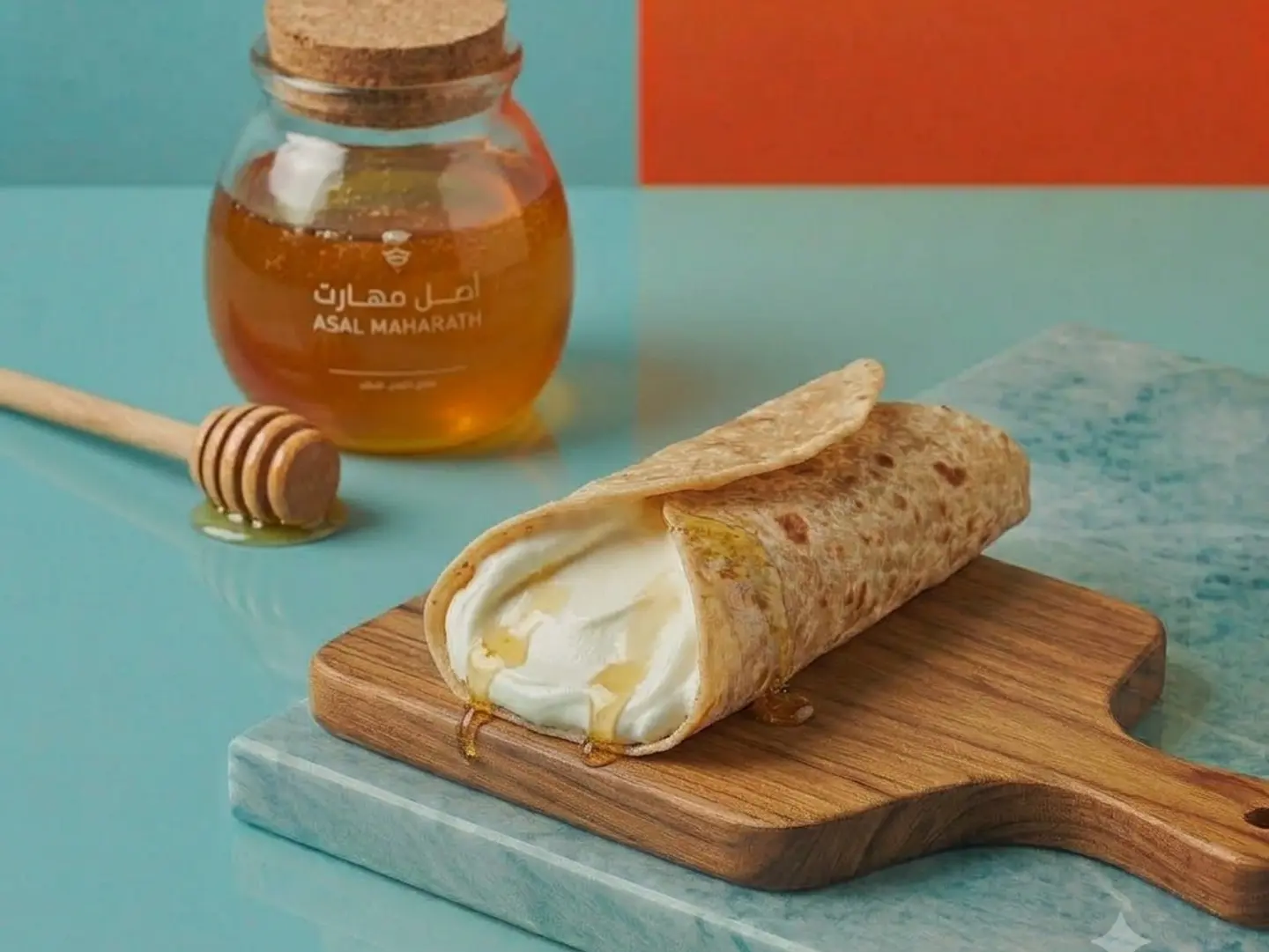 Labneh & Honey Chapati