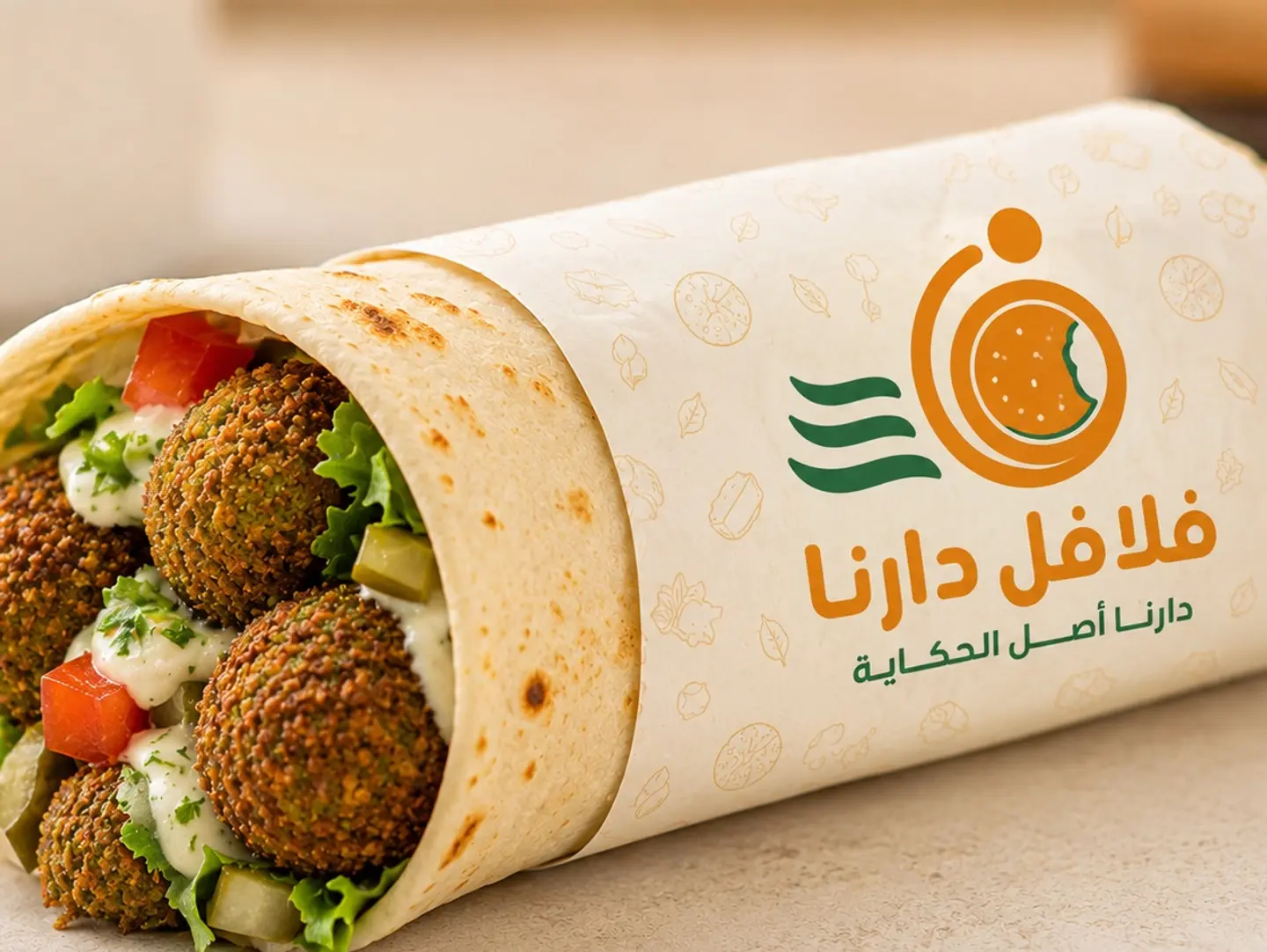 Falafel Sandwich With Mixed Veggies