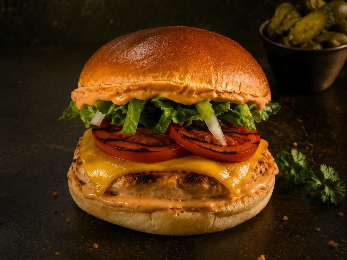 Double Classic Chicken Burger