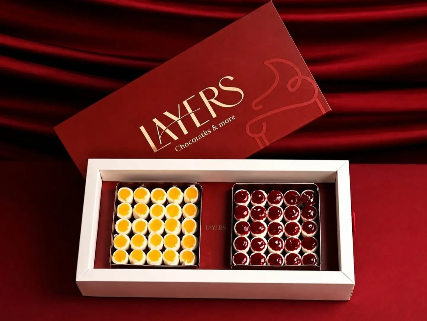 Cheesecake Raspberry & Mango Bites   50 Pcs