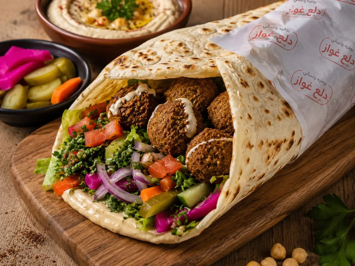 Mixed Falafel Chapati
