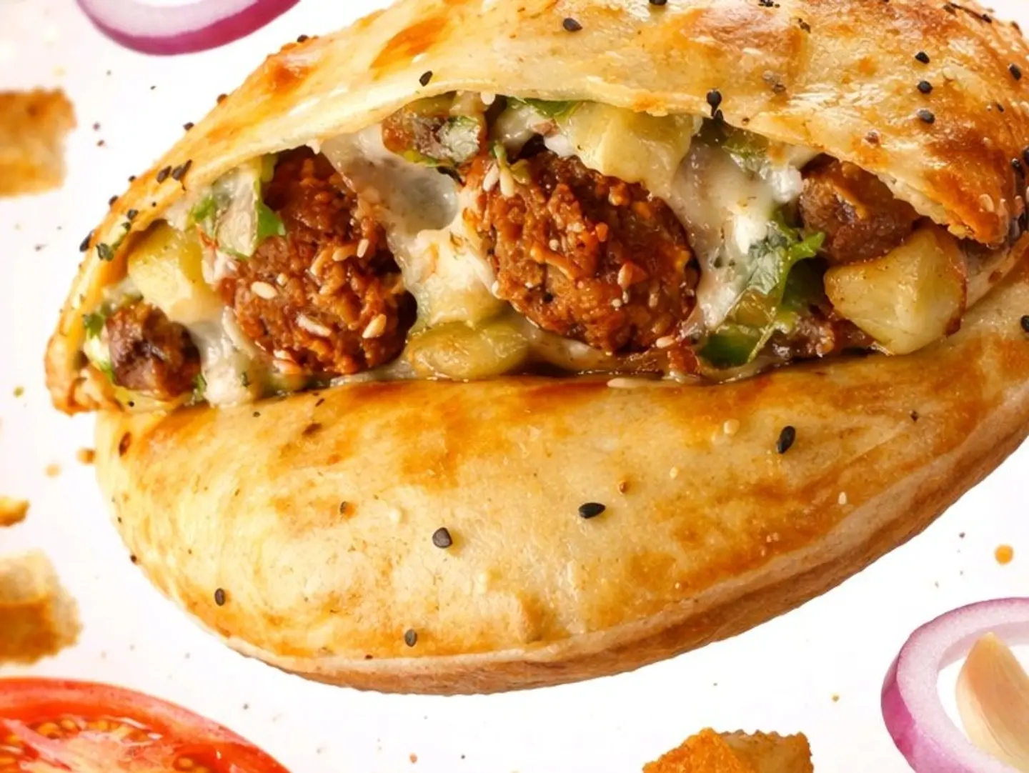 Falafel Cheese Pie