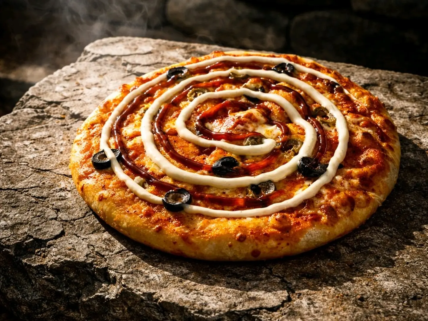 Chicken Ranch Bbq Pizza.