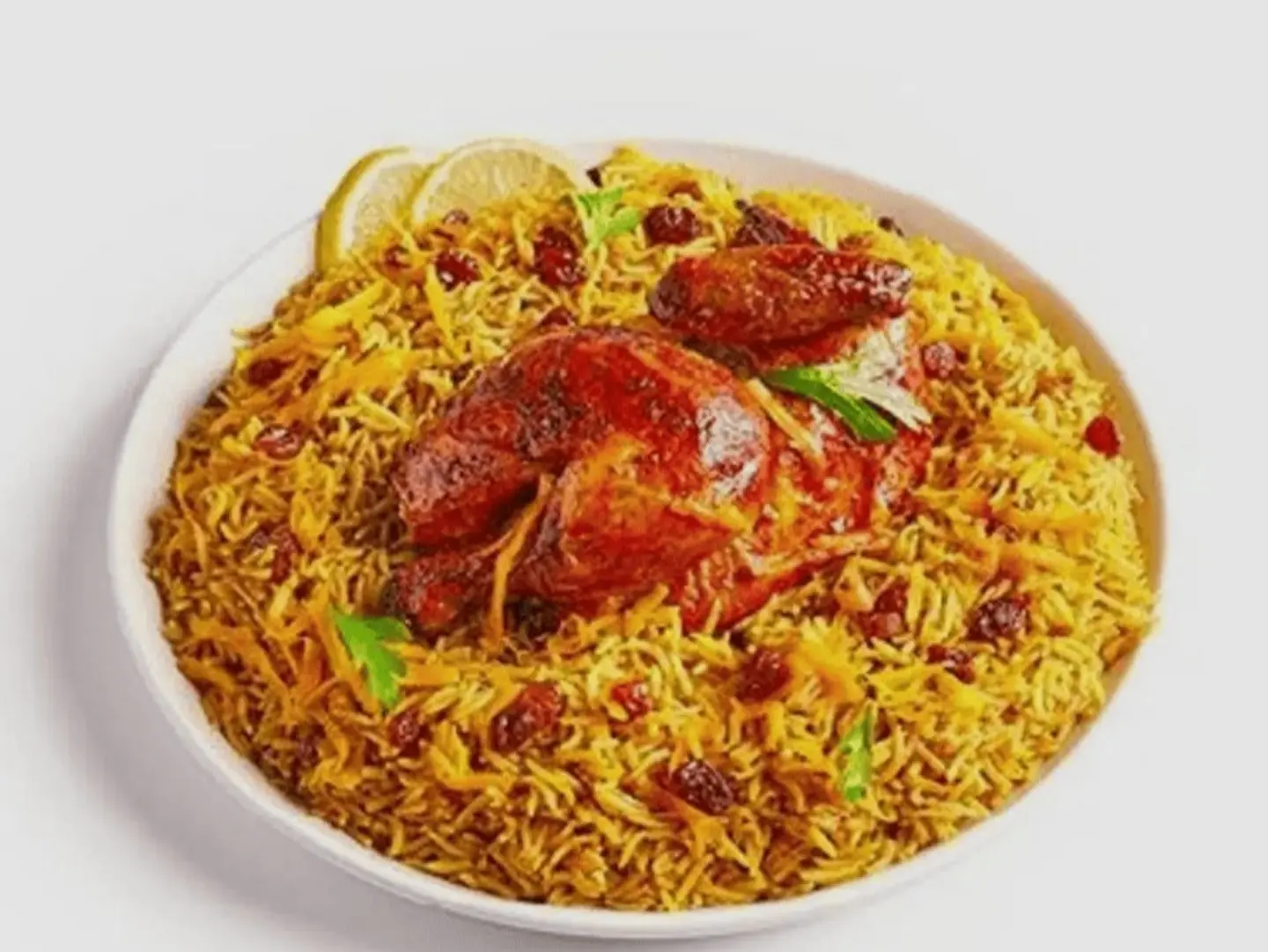 Half Charcoal Chicken With Rice
