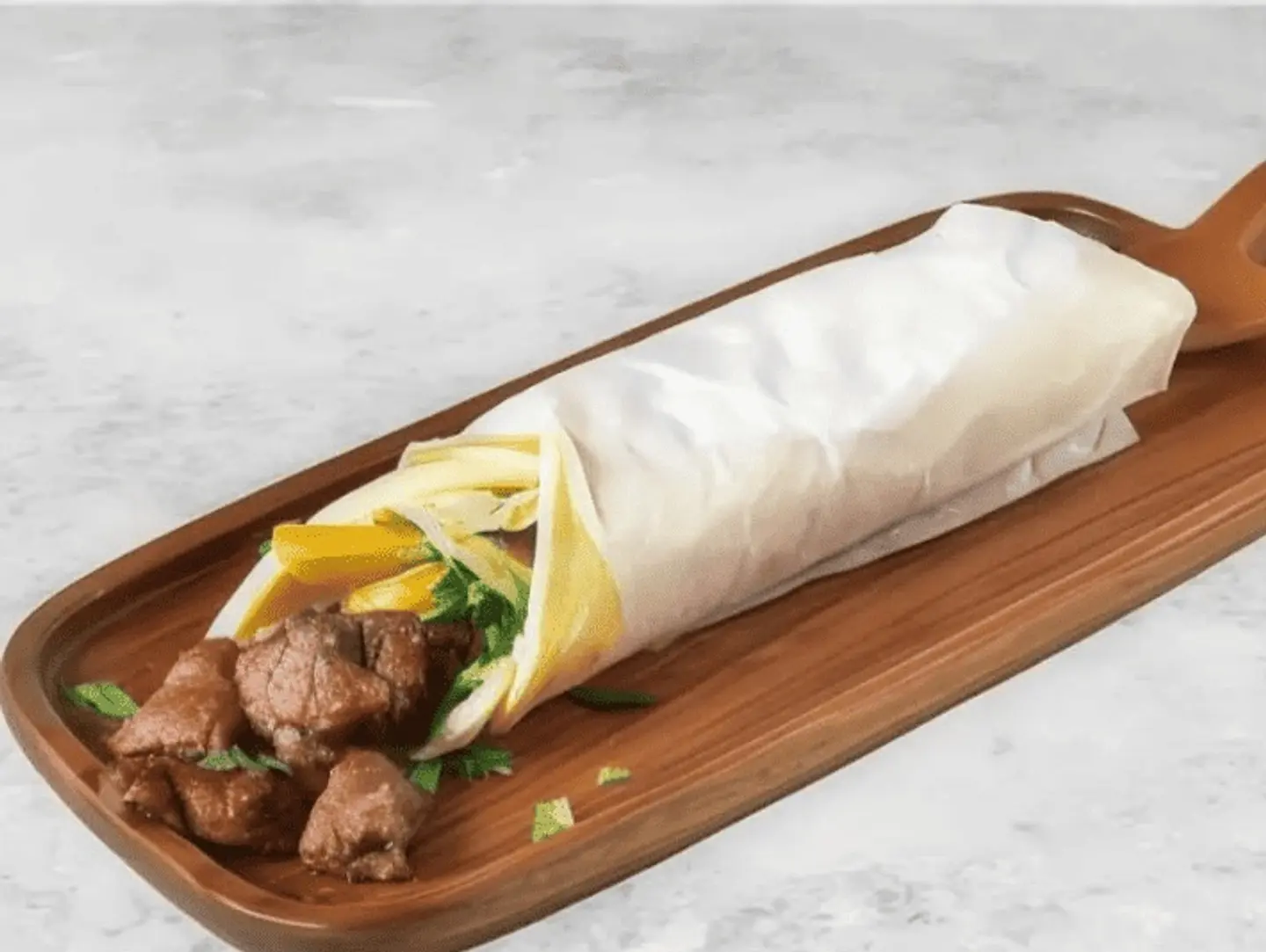 Meat Skewer Sandwich