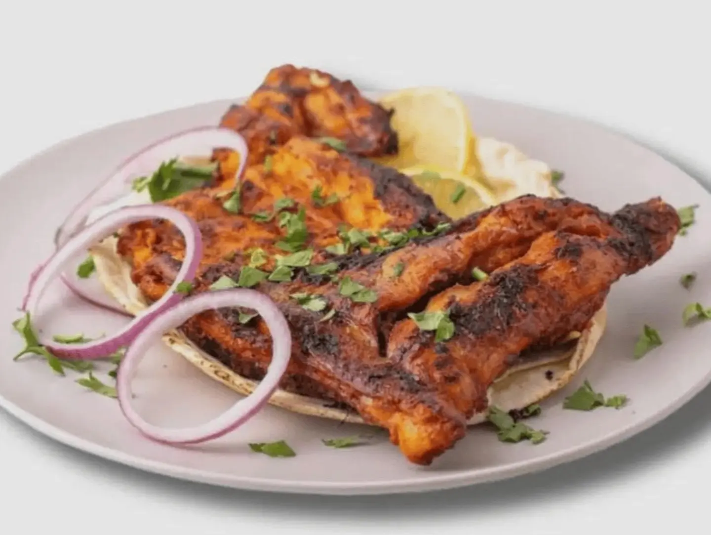 Half A Plain Charcoal Chicken
