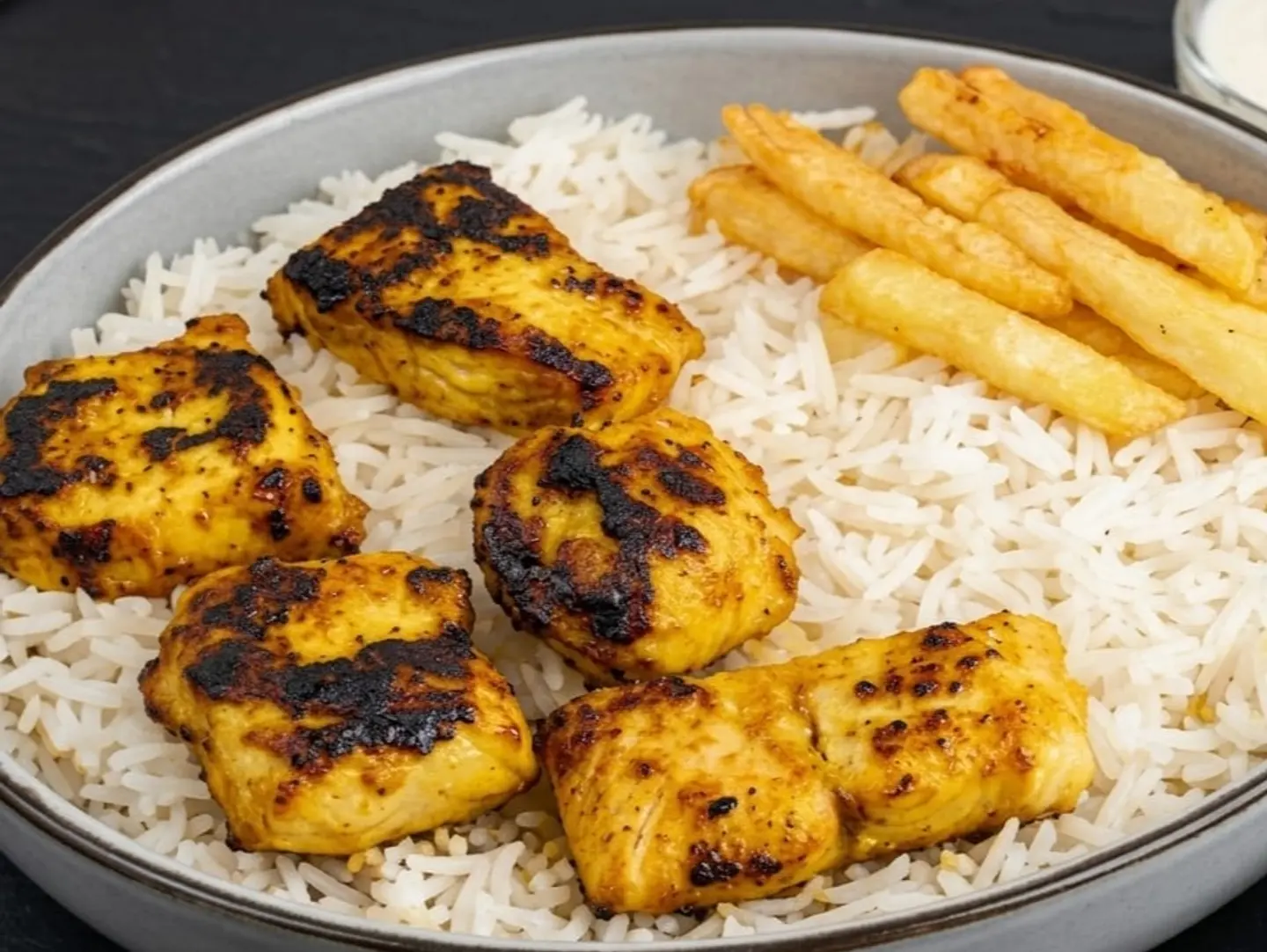 Fish Fillet With White Rice