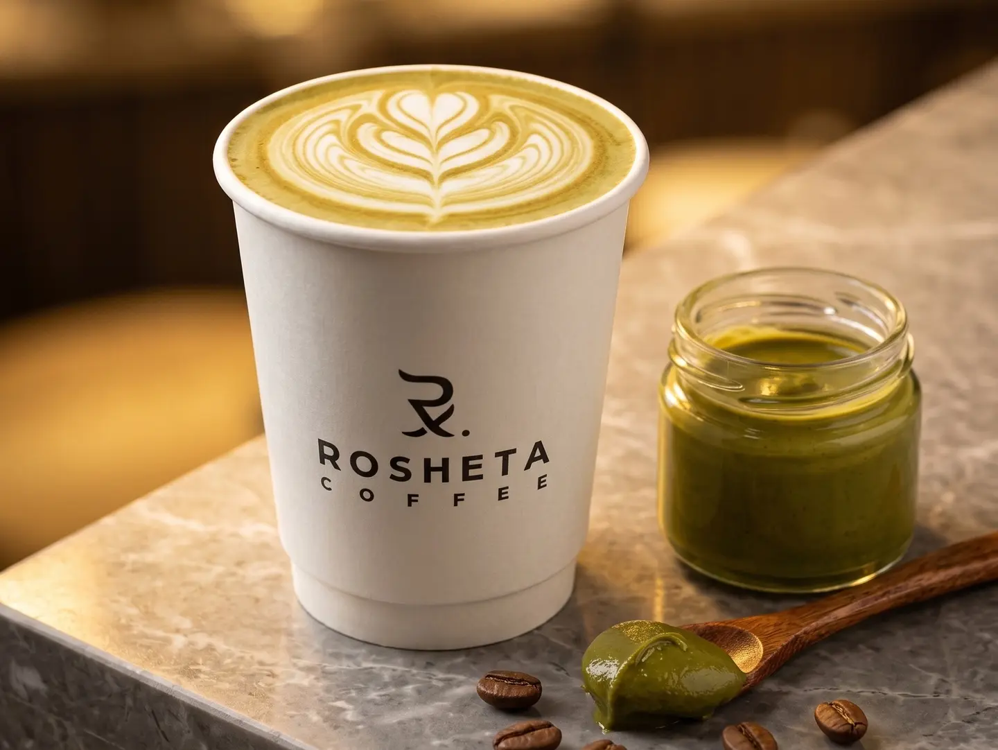 Hot Pistachio Latte