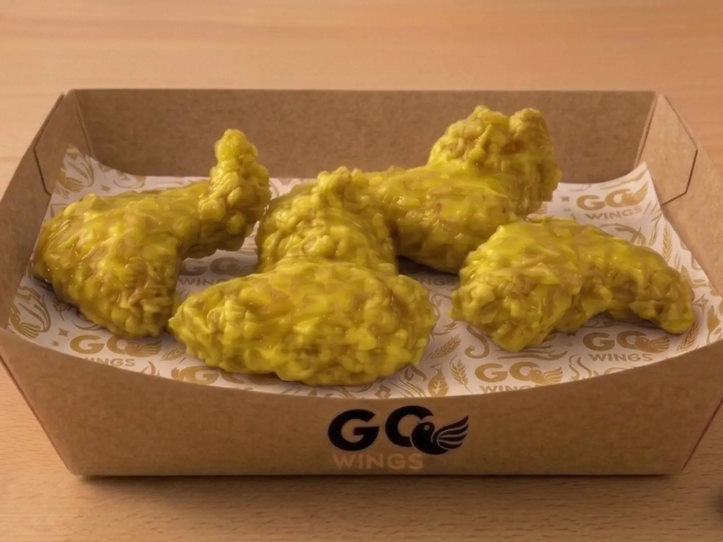 4 Pieces Lemon Pepper Chicken Wings