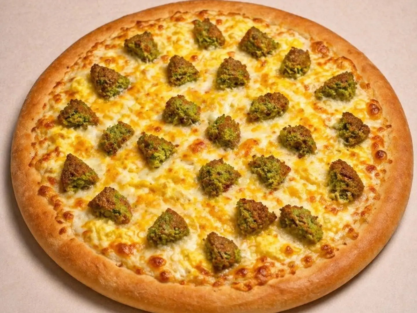 Falafel, Cheese And Egg Manqusha