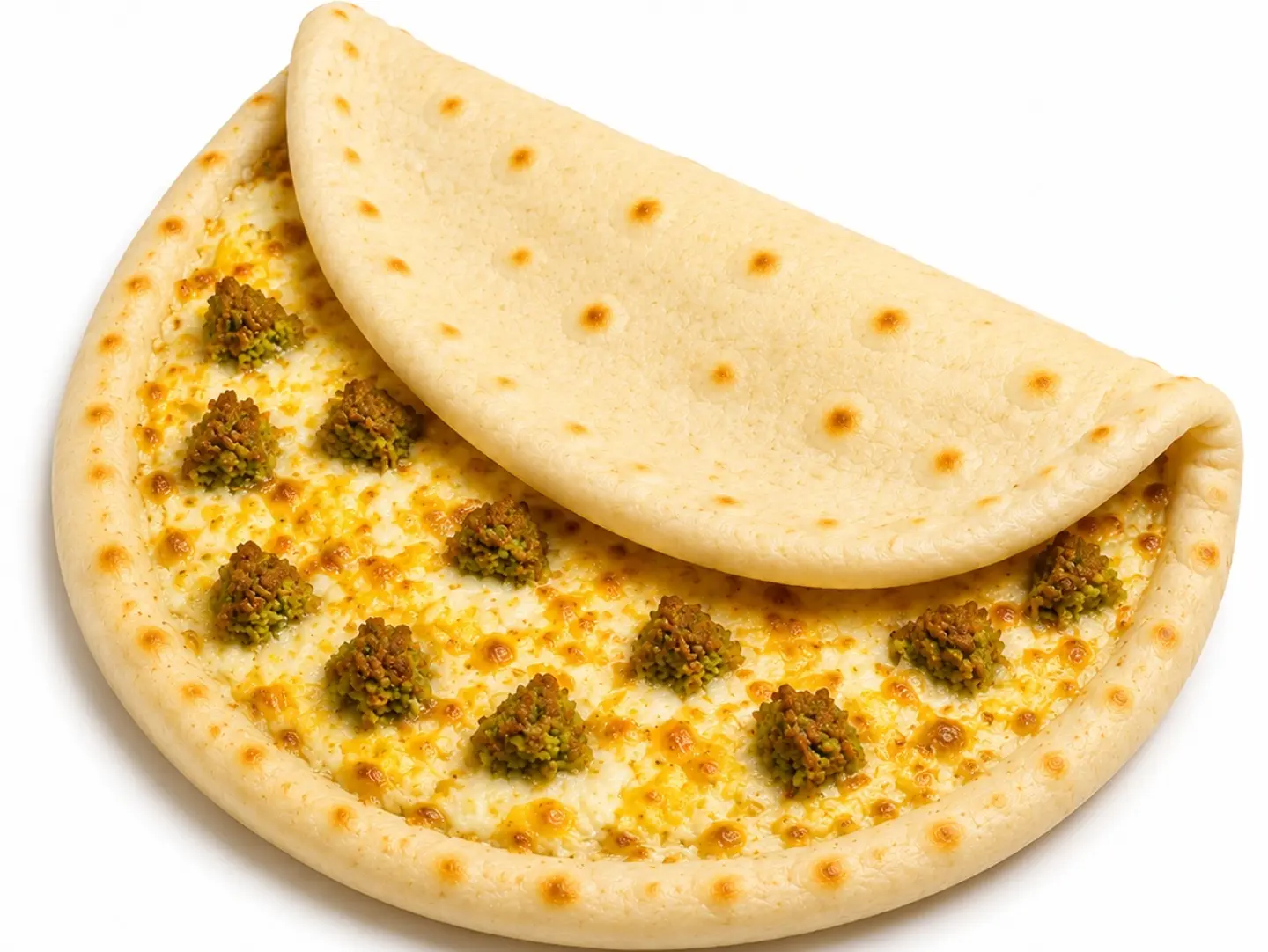 مناقيش فلافل مع جبن و بيض