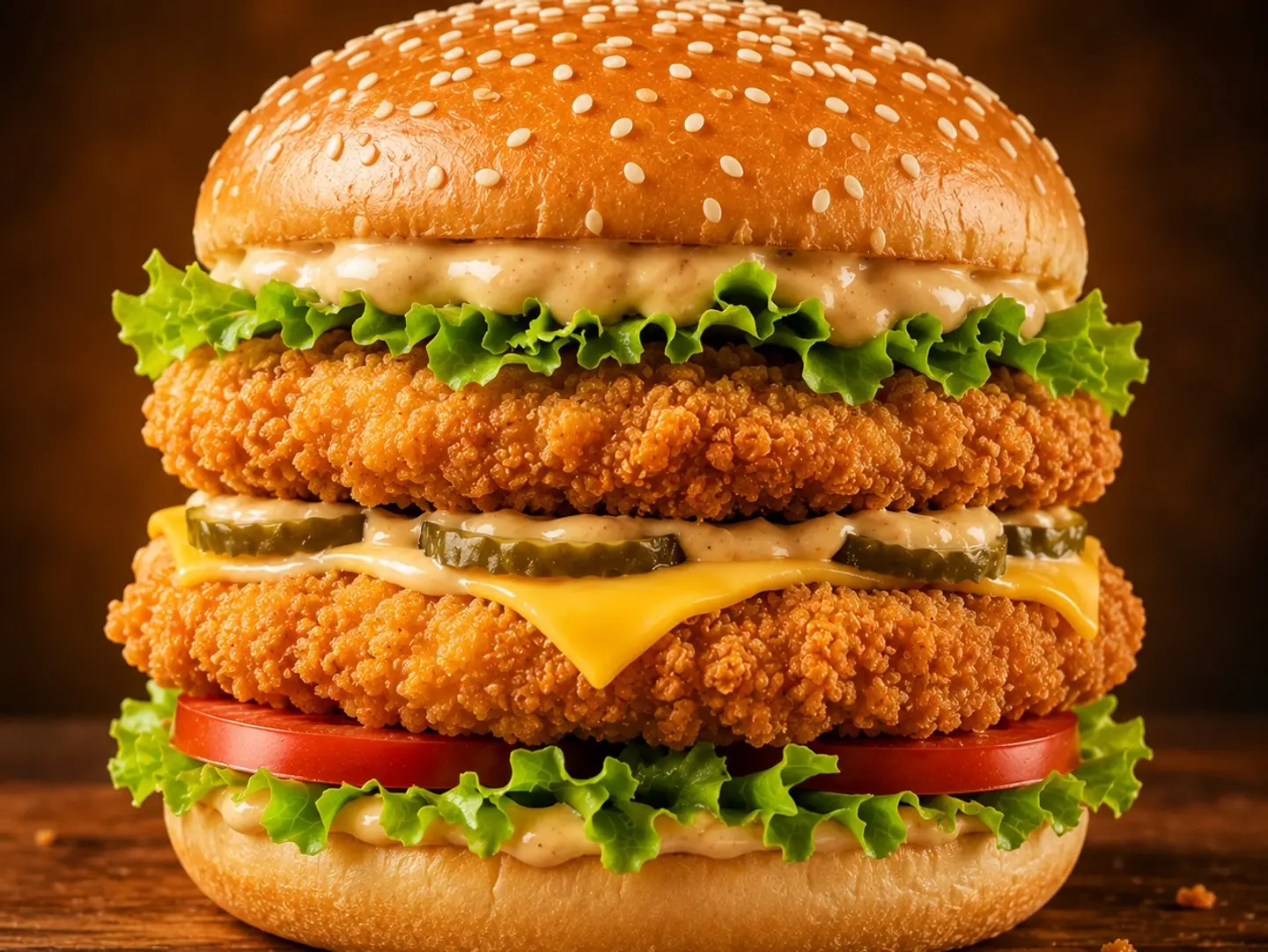 Double Chicken Burger