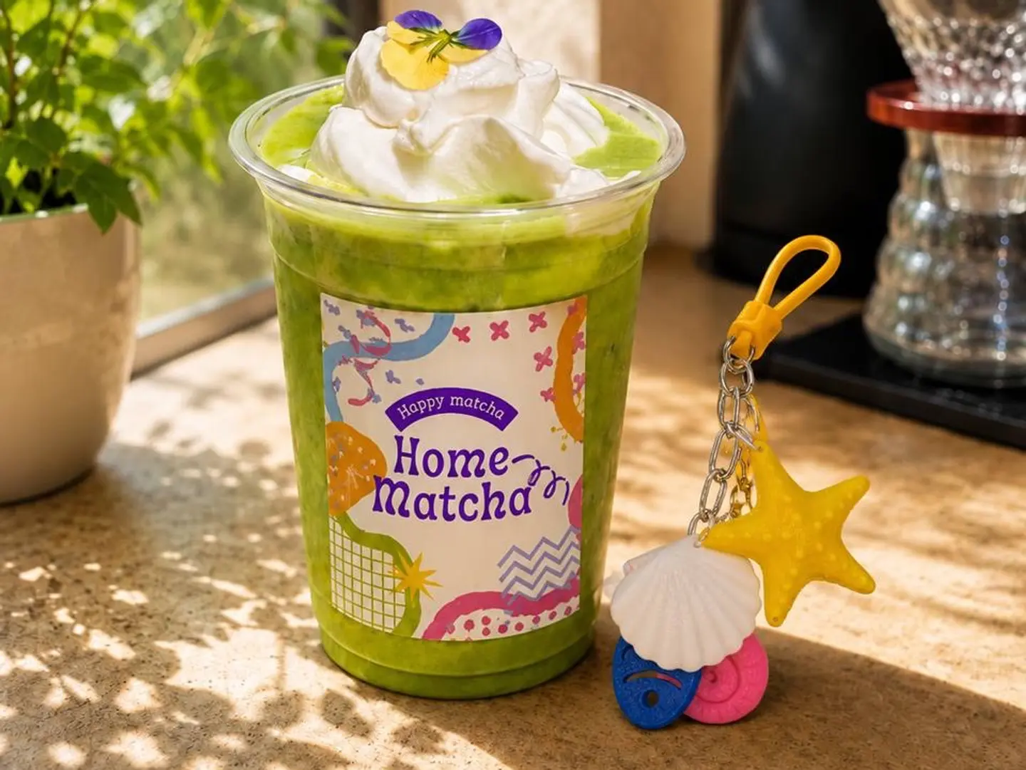 Plain Matcha With A Shell Charm