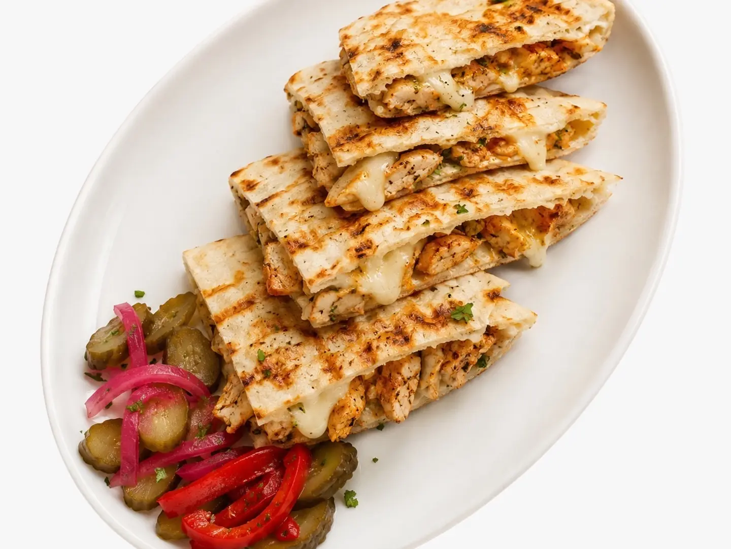 Arayes With Chicken And Cheese