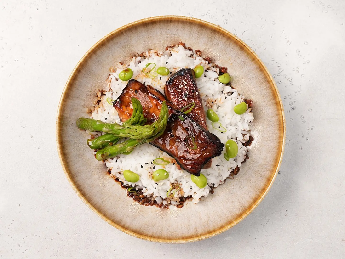 Honey Chili Salmon With Rice