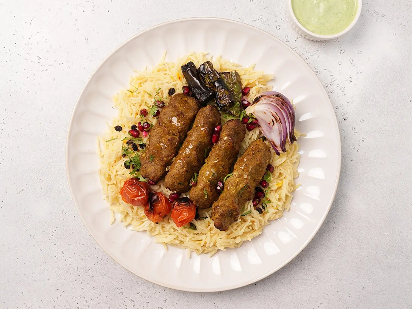 Chelo Kebab With Zereshk Rice