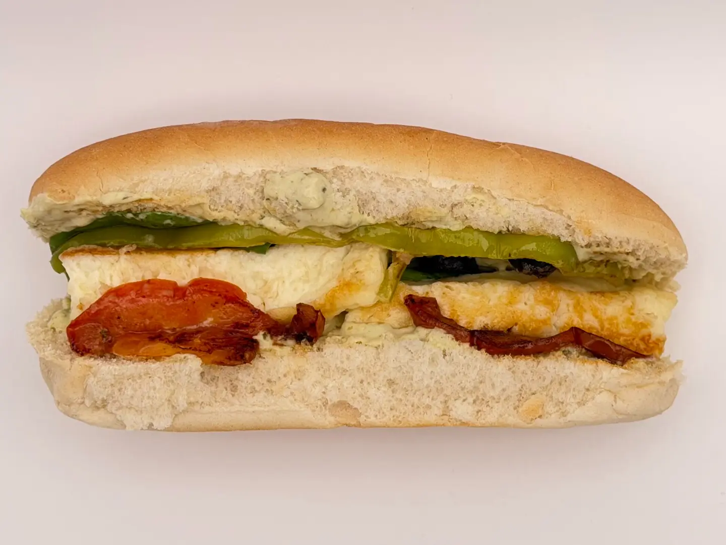 Halloumi And Pesto Sandwich