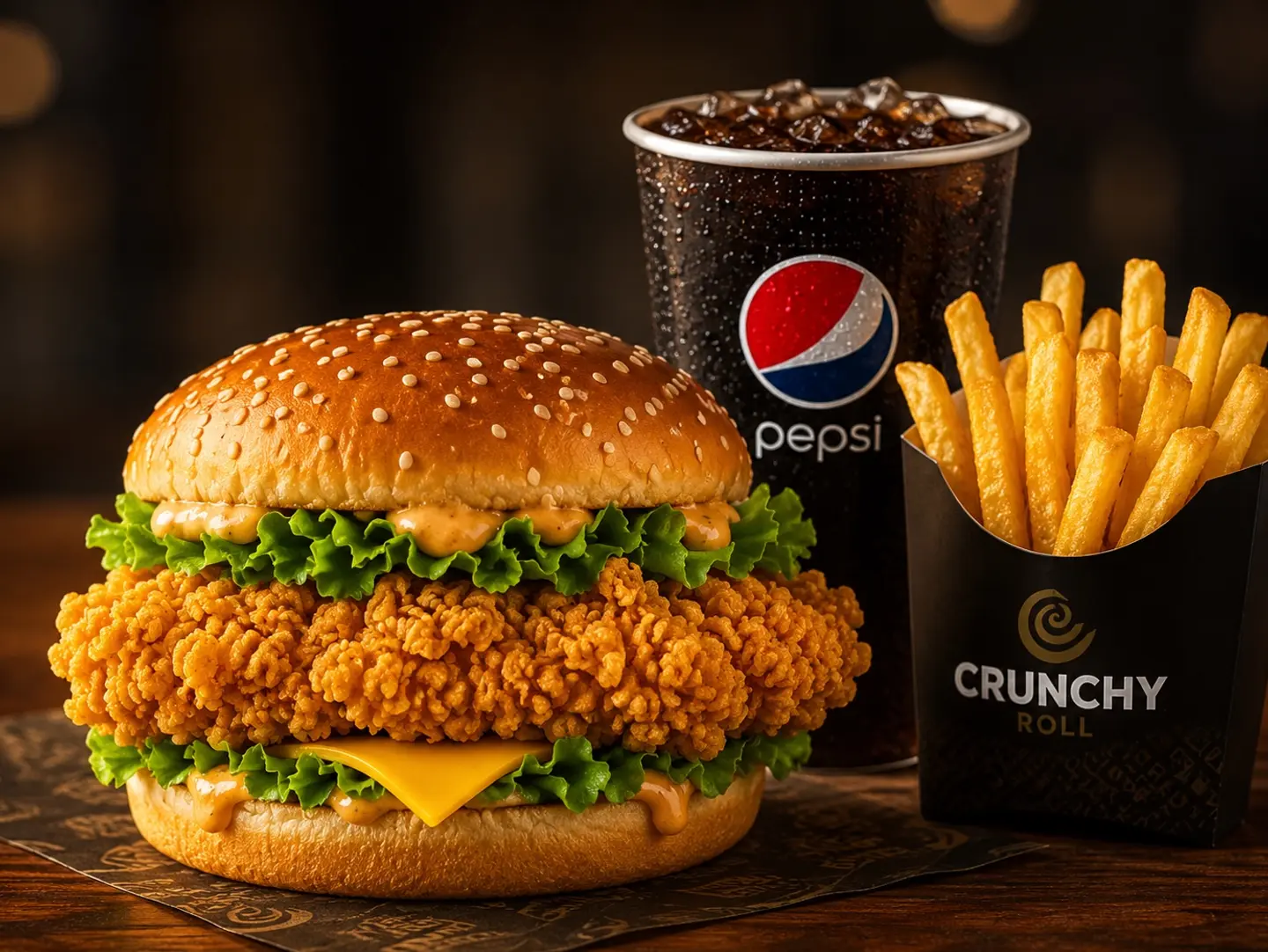 Ginger Burger Meal