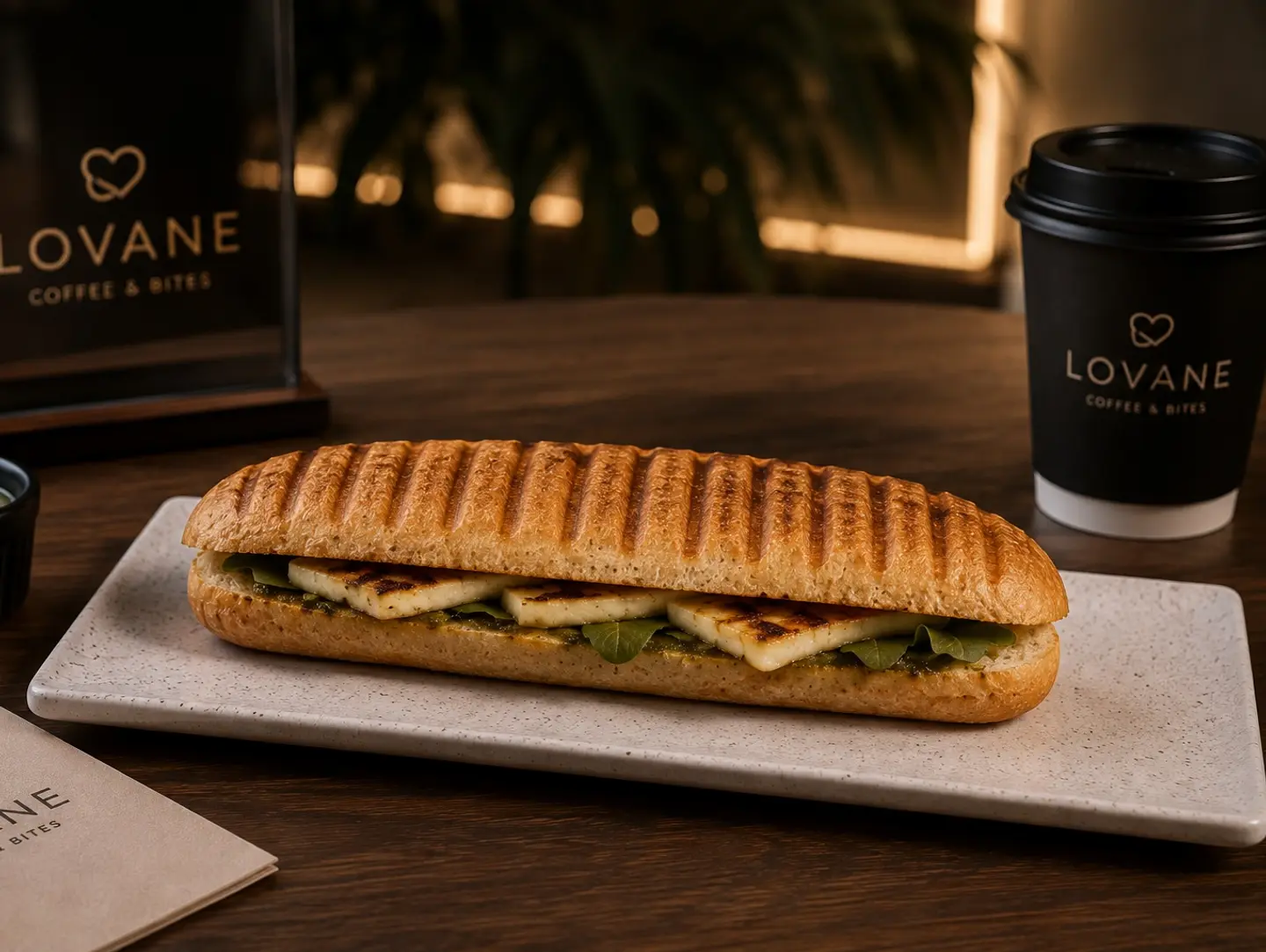 Grilled Halloumi Panini