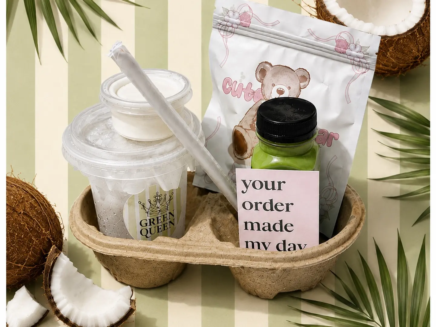 Coconut Matcha With Cream