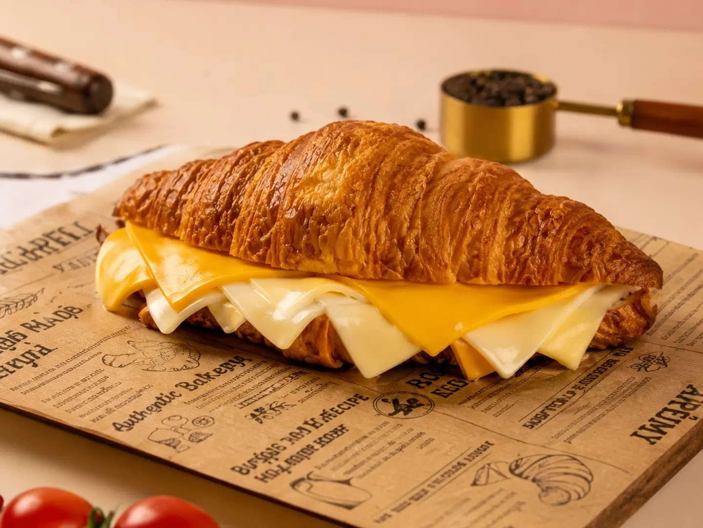3 Cheese Croissant Sandwich