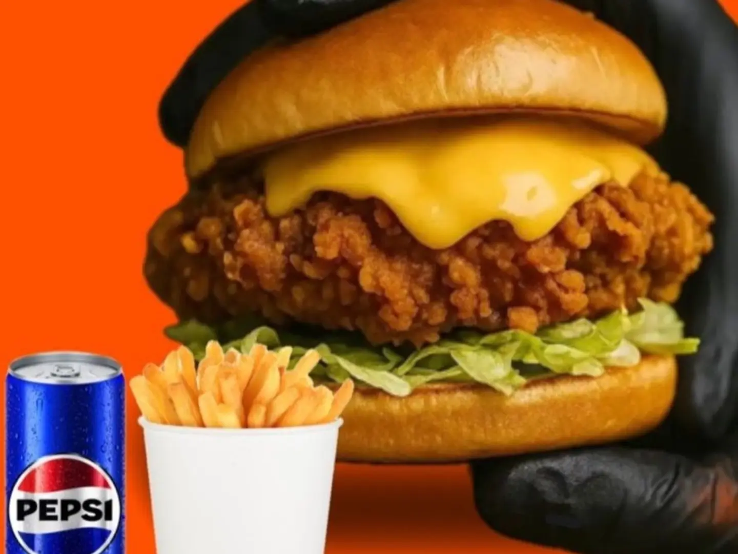 Crispy Crunchy Burger Meal