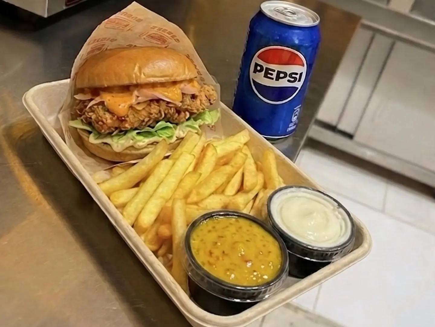 Chicken Burger Combo