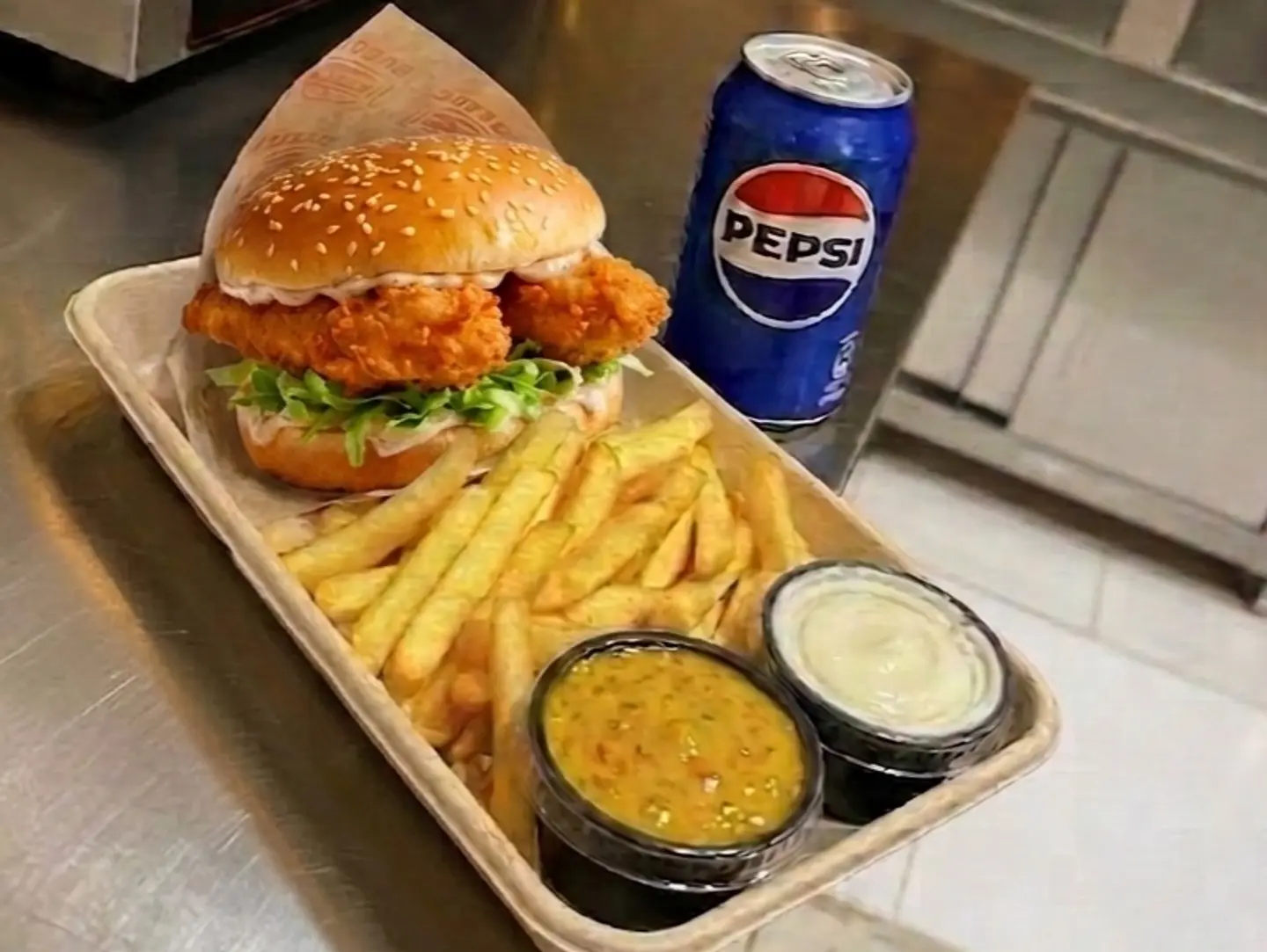 Strips Burger Combo