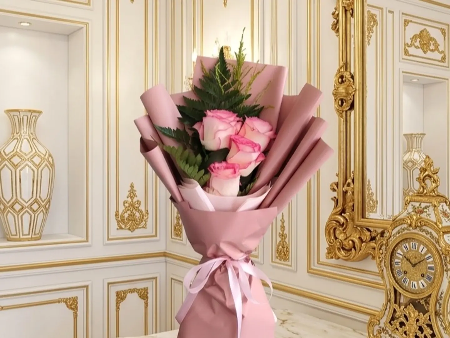 Pink Rose Bouquet