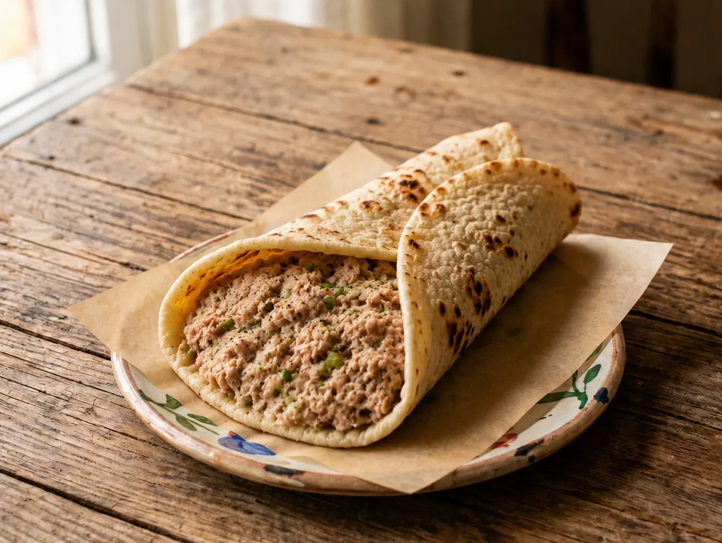 Cooked Tuna Saj Pie