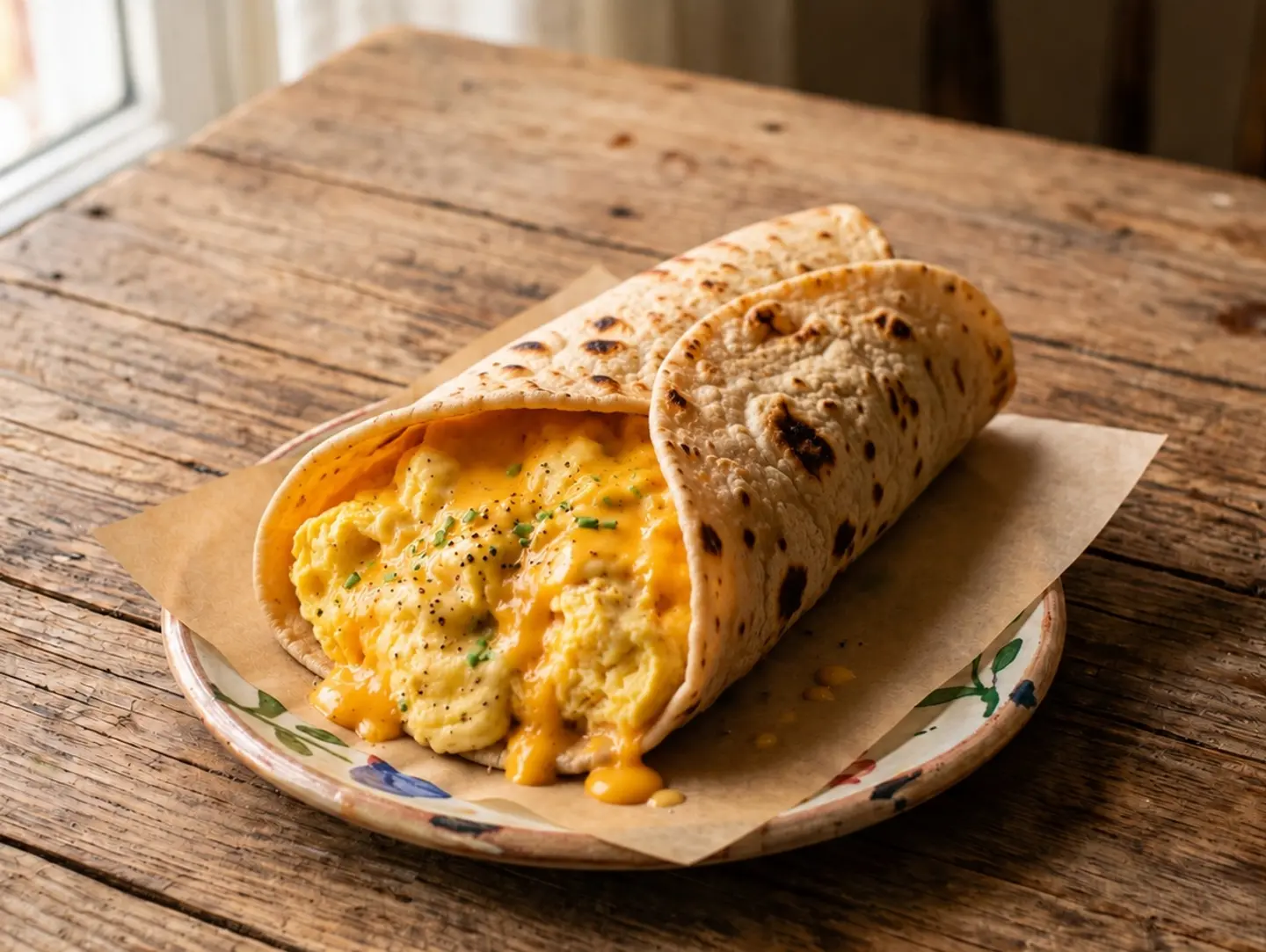 Egg & Cheddar Saj Pie