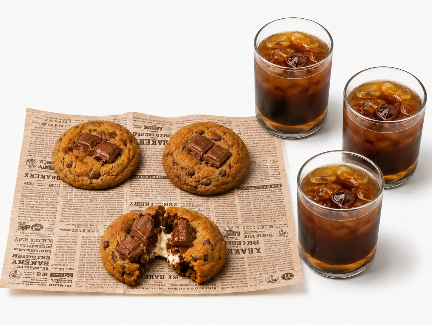 3 Cookies With 3 Coffee