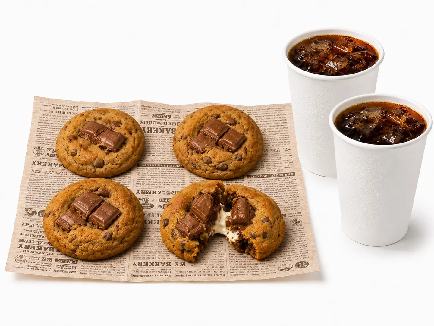 2 Iced V60 With 4 Cookies
