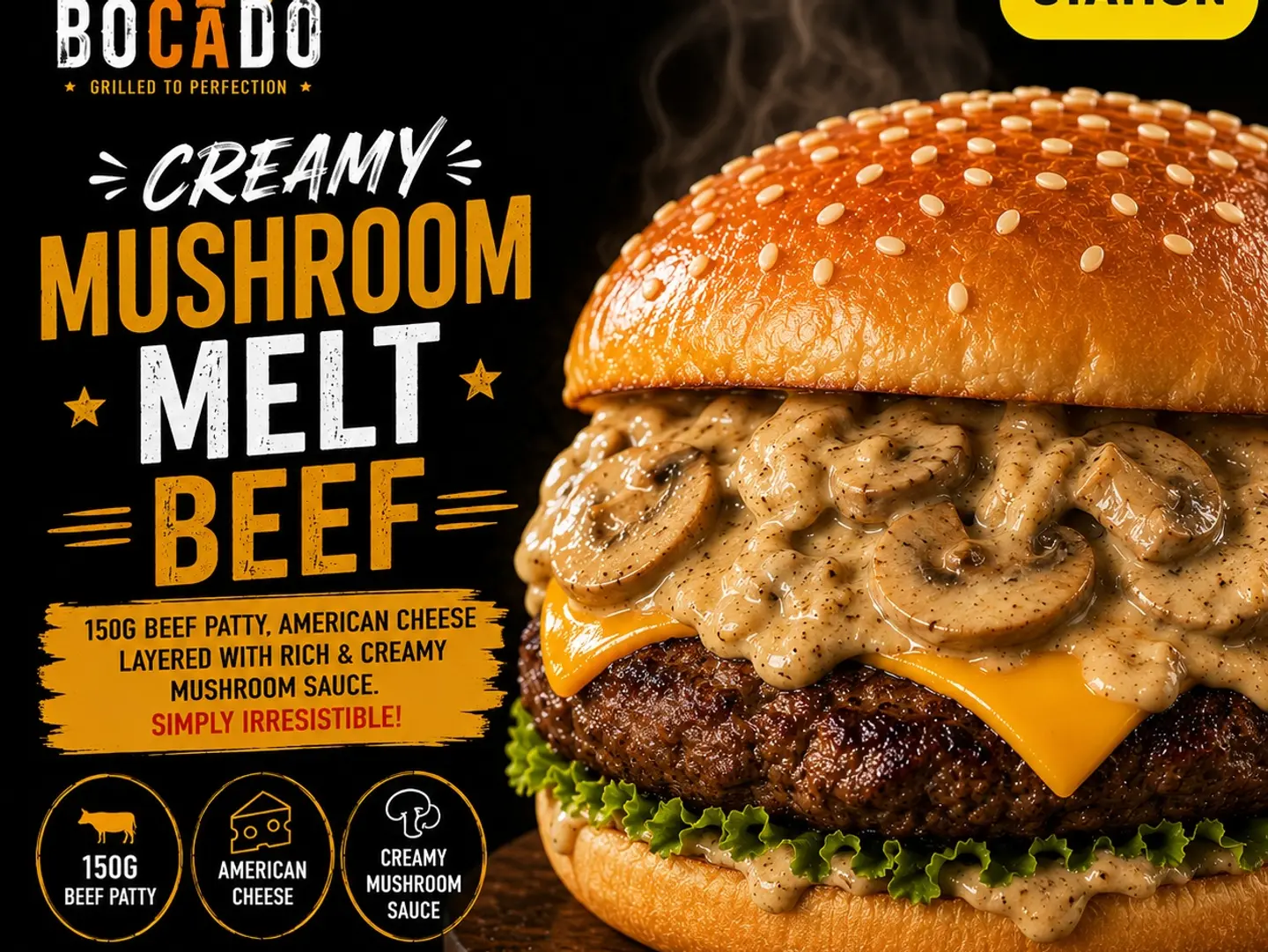 Mushroom Melt Beef