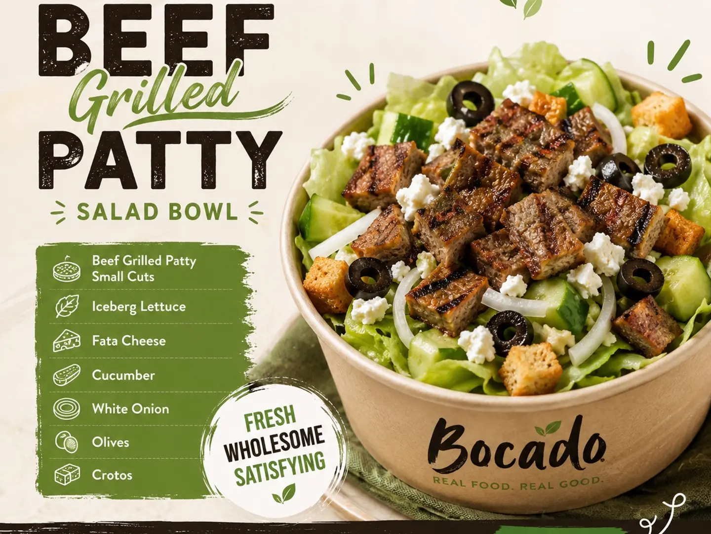 Grilled Beef Fattoush Bowl