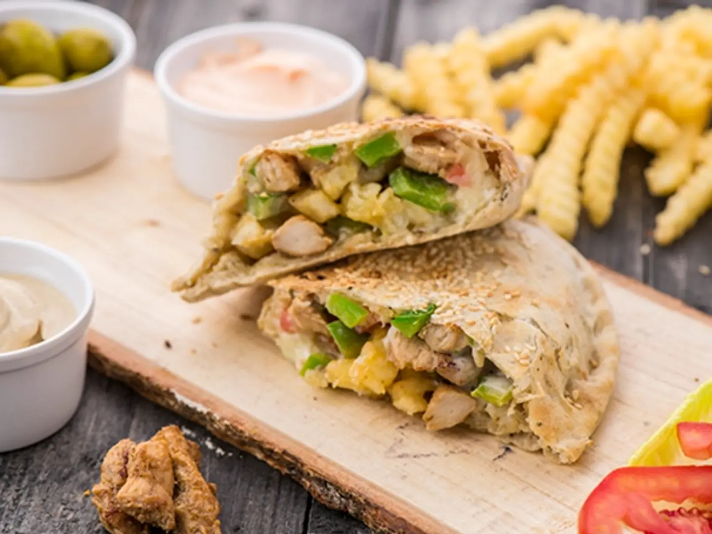 وجبة فطيرة الدجاج