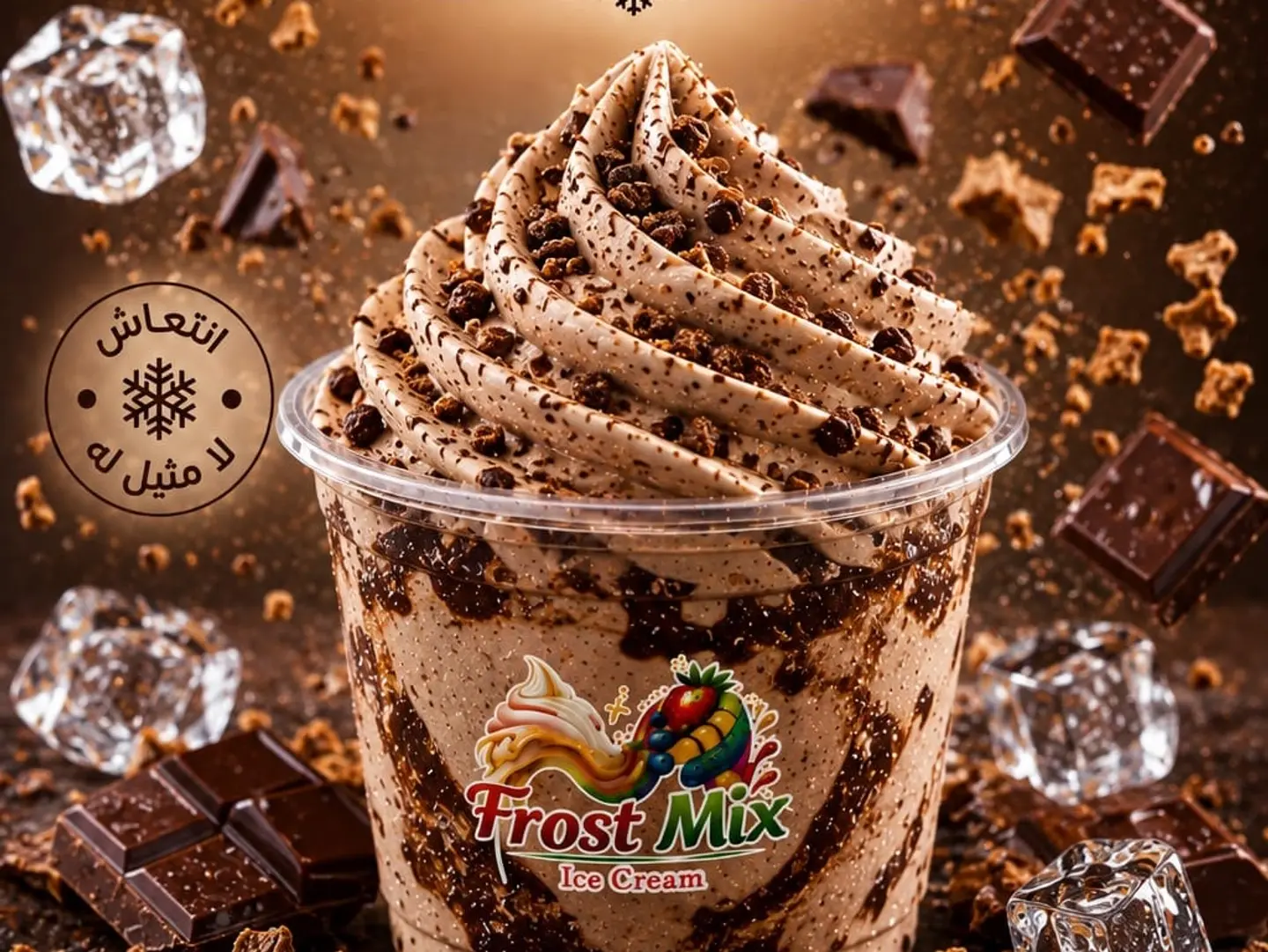 Crunchy Chocolate Ice Cream