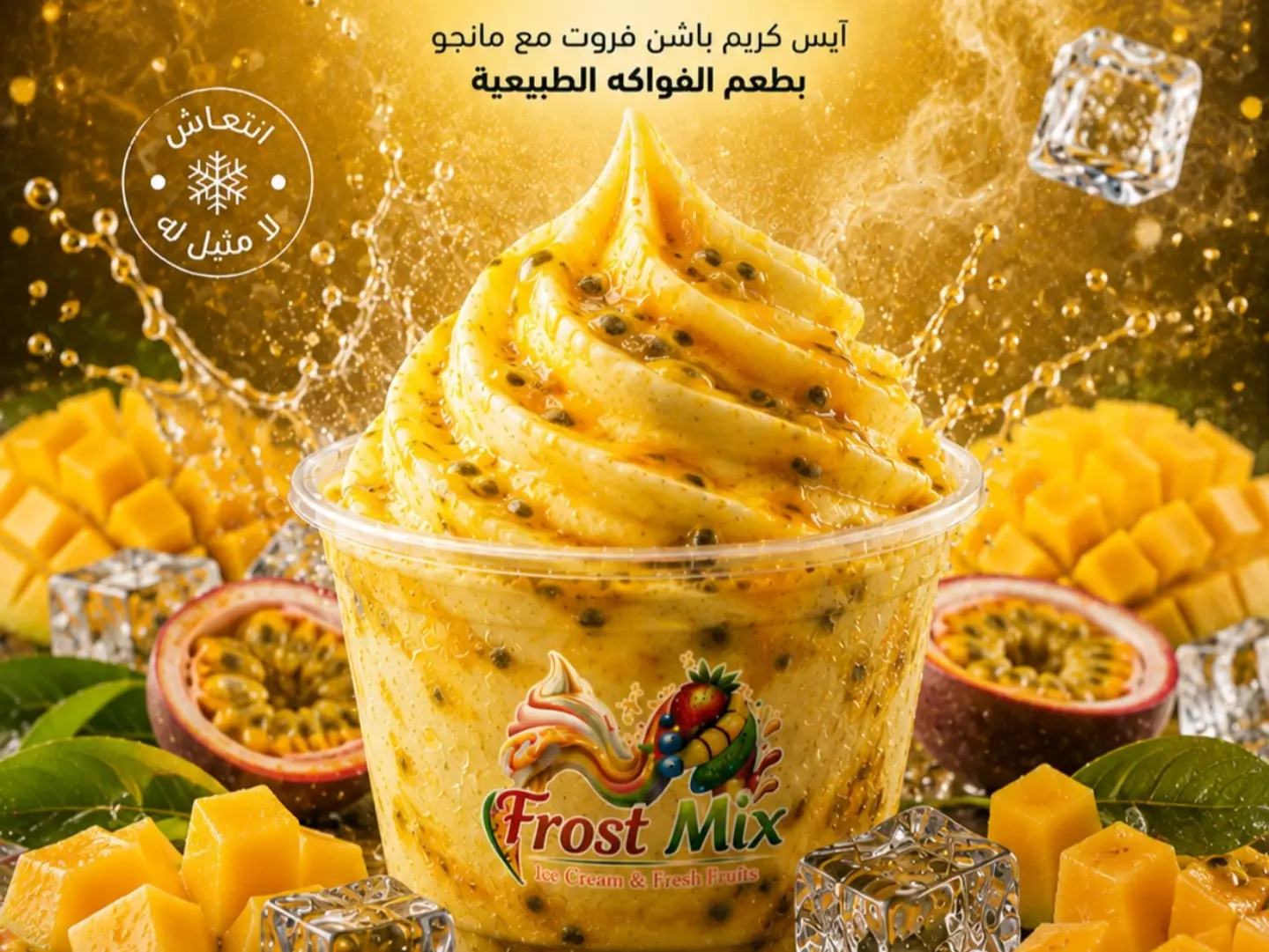 Passion Fruit & Mango Ice Cream