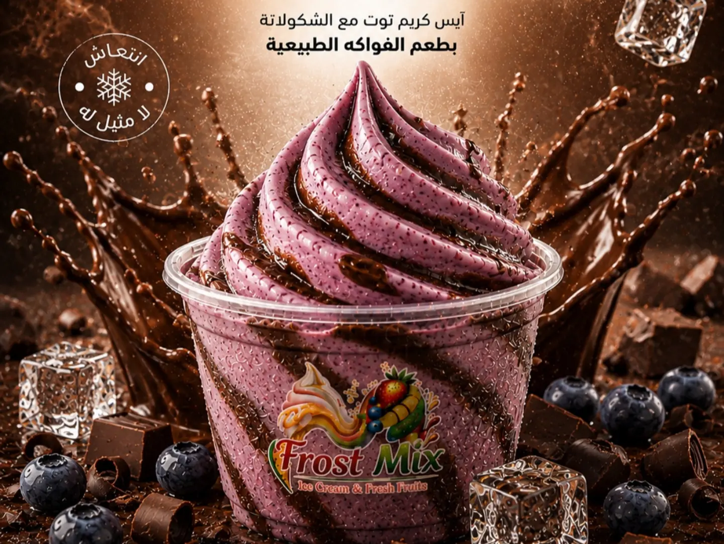 Berry And Chocolate Ice Cream