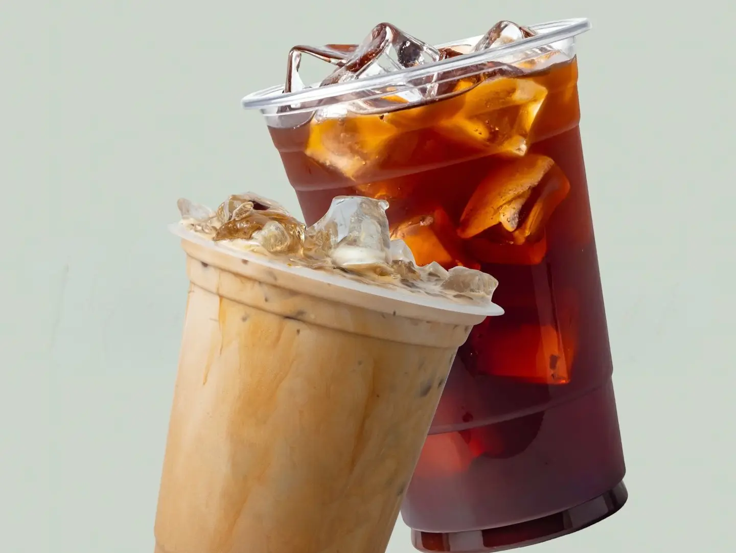 Ice Coffee And Ice Latte