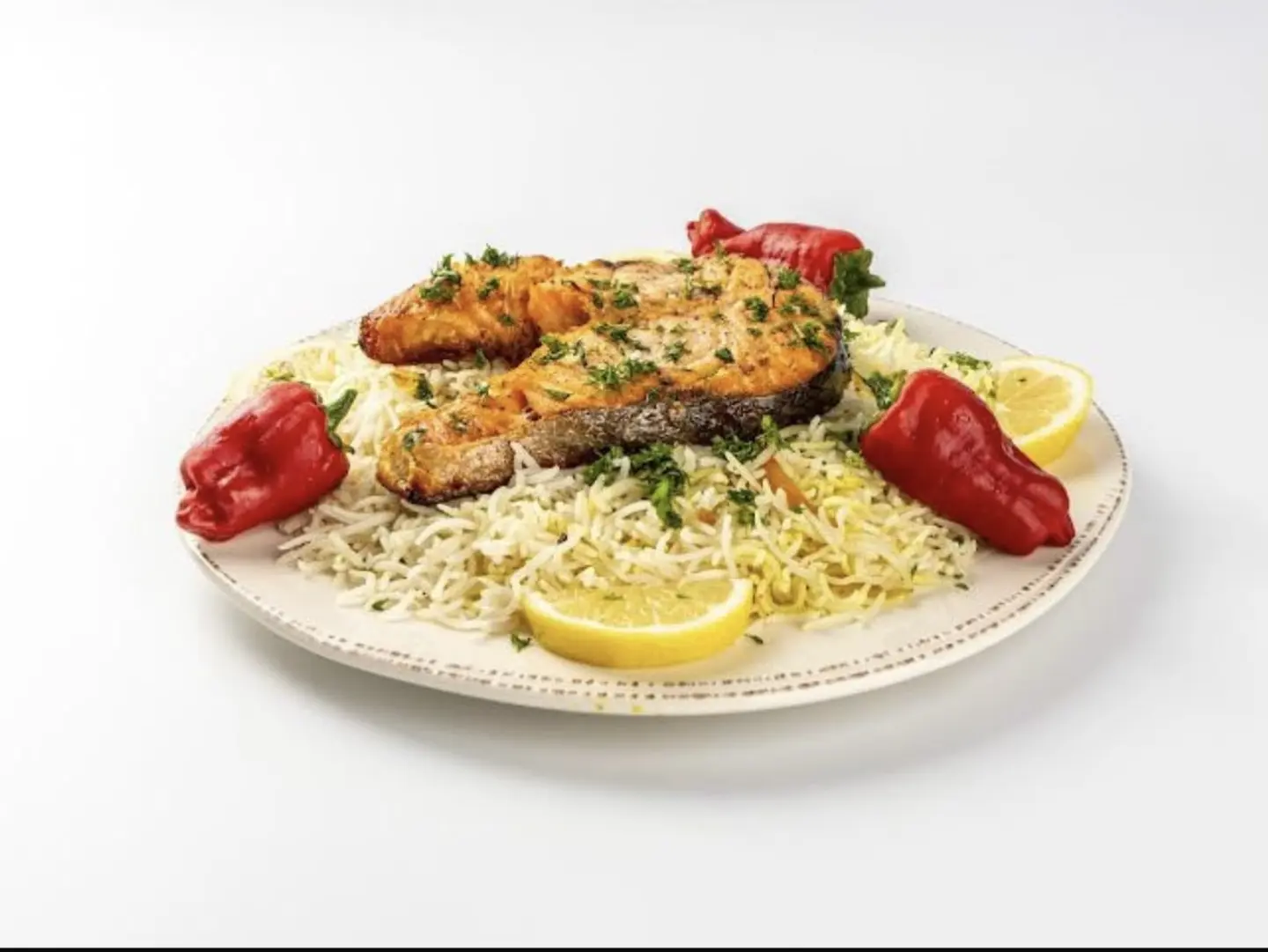 Salmon With Peshawari Rice
