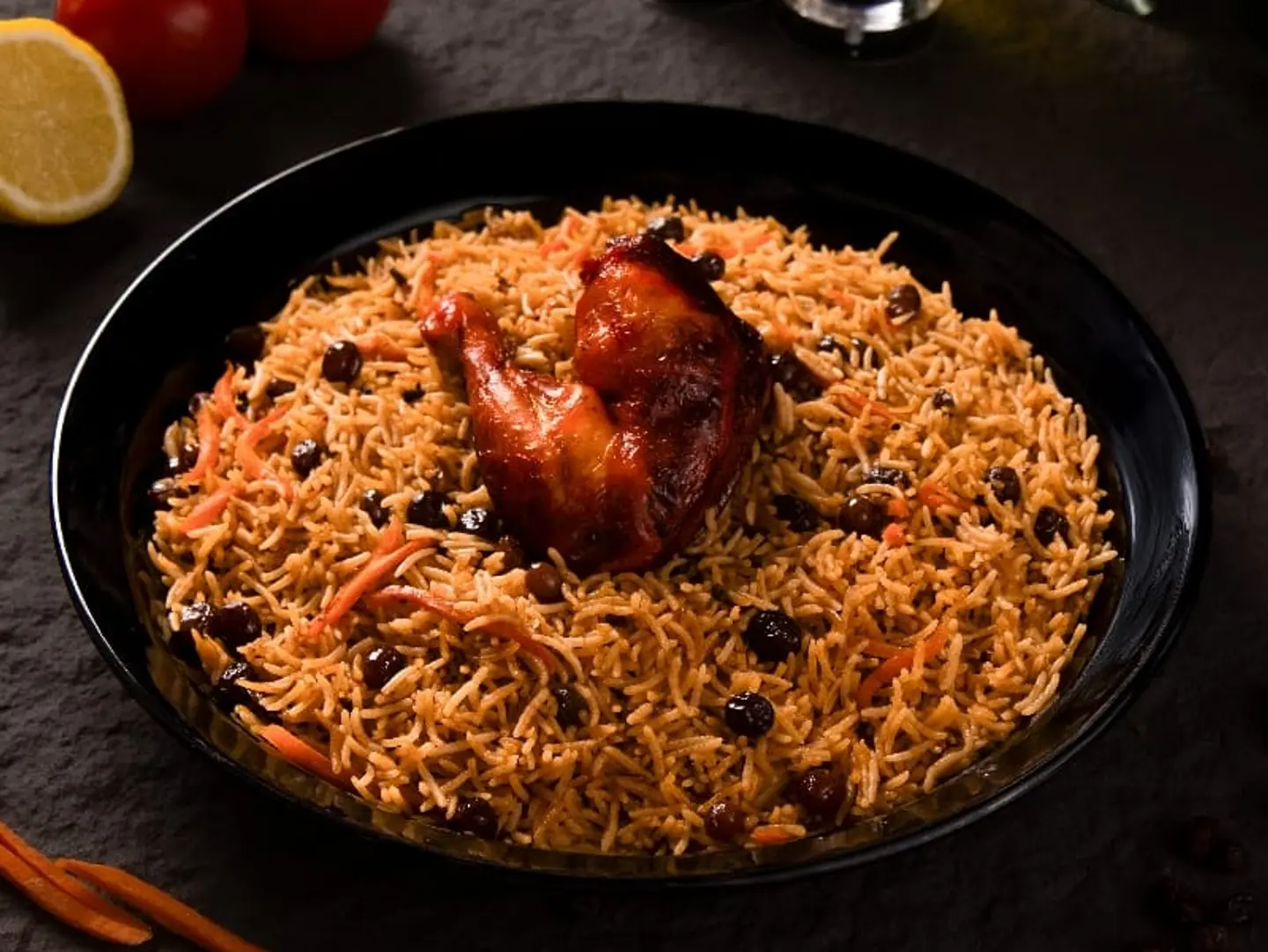 ربع شوايه صدر مع الرز البخاري الأوزبكي