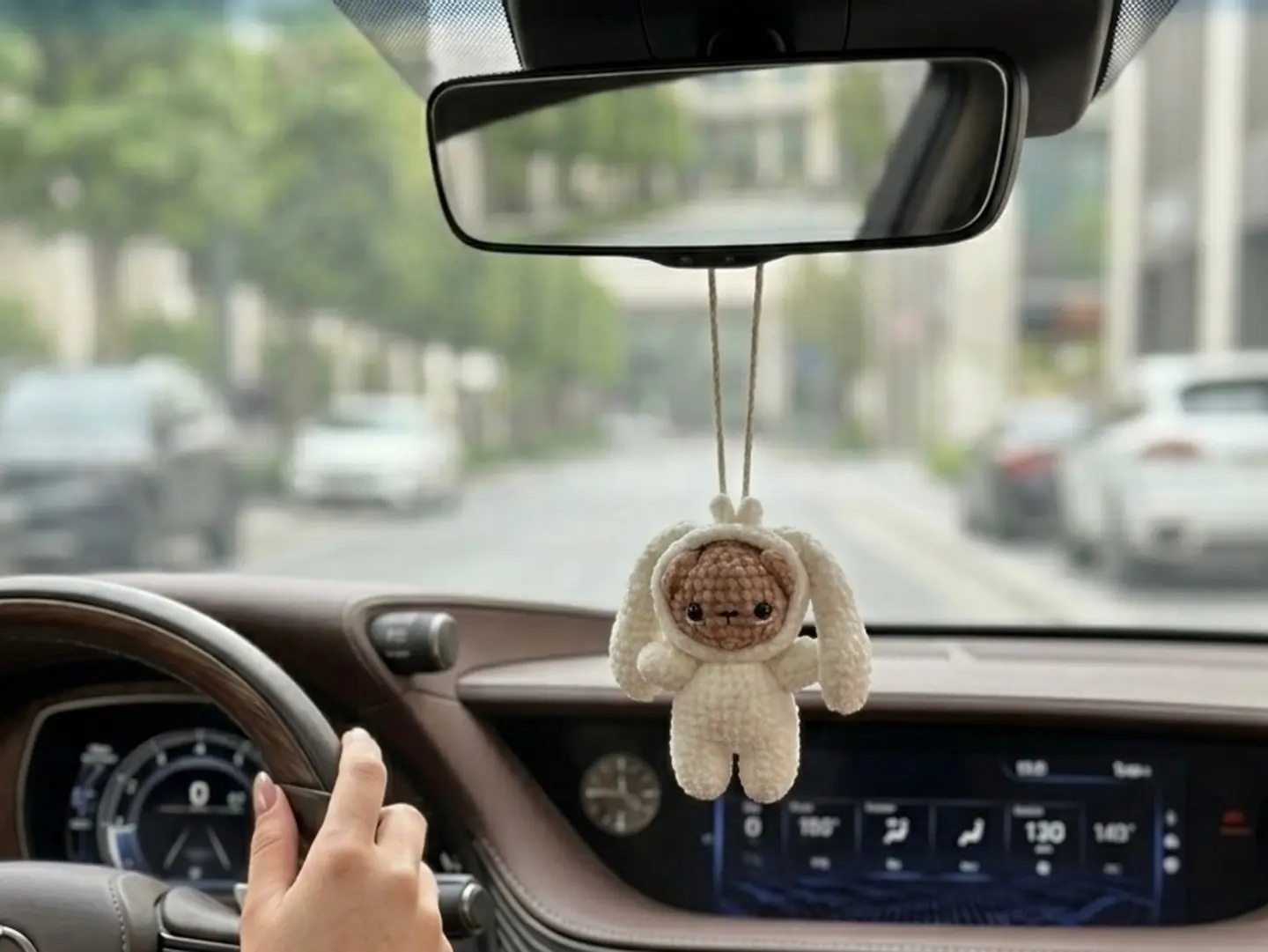 Bunny Bear Crochet Charm